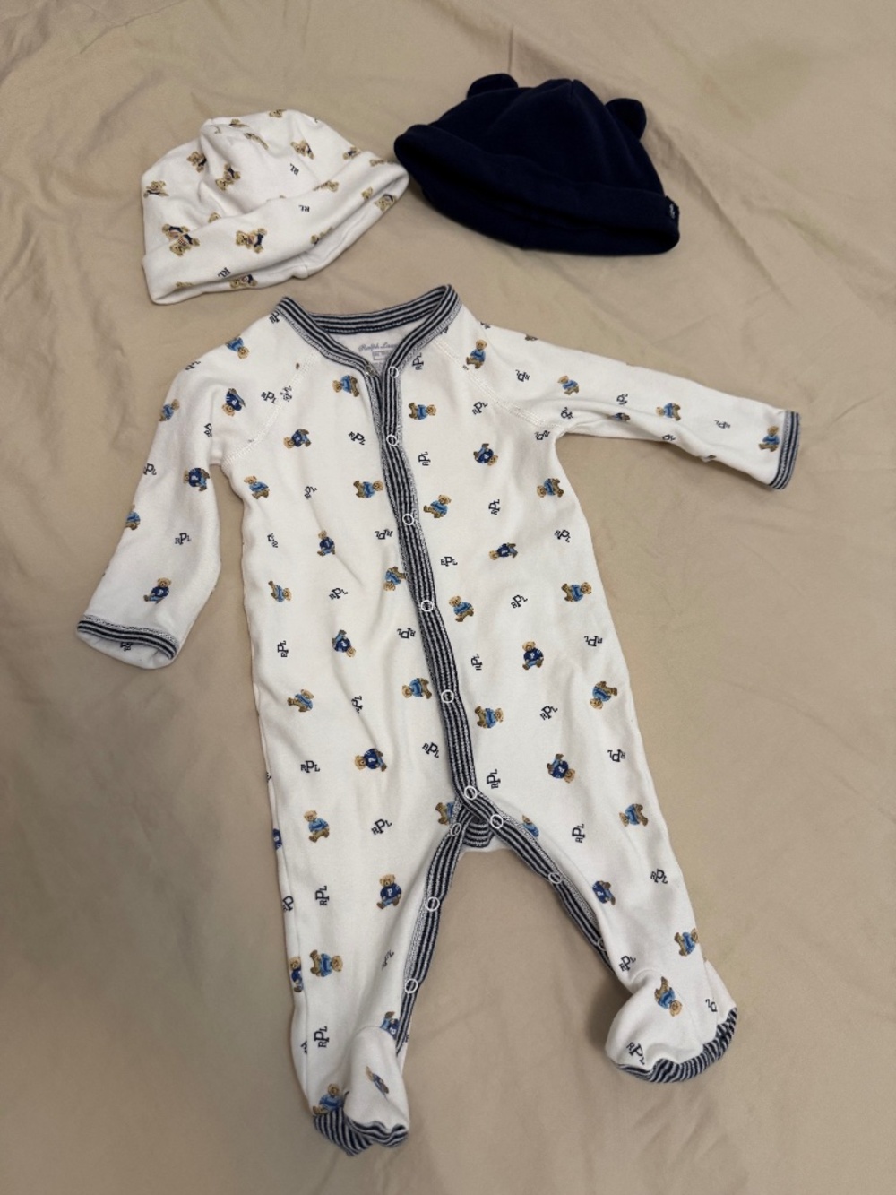 Ralph Laurent body suit and hats